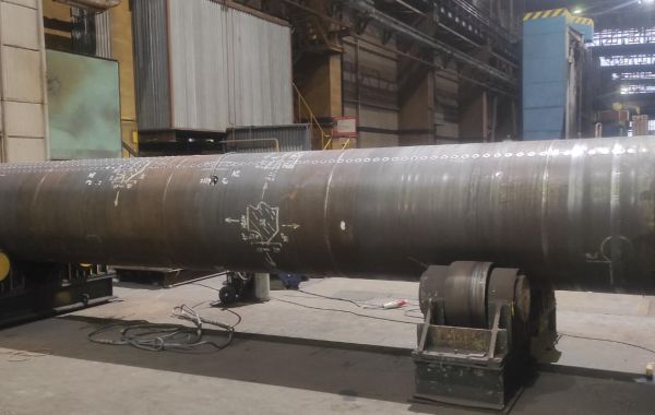 Steam drum with 817 holes delivered to Poland